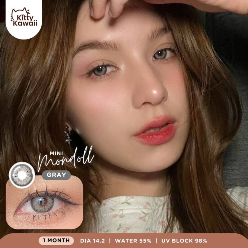 Kitty Kawaii Mondoll Gray Monthly Colored Contacts - Image 4