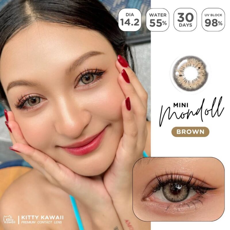 Kitty Kawaii Mondoll Brown Monthly Colored Contacts - Image 3