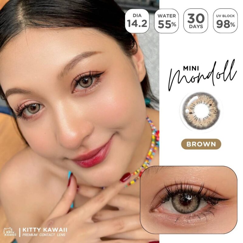Kitty Kawaii Mondoll Brown Monthly Colored Contacts - Image 2