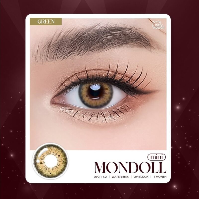 Kitty Kawaii Mondoll Green Monthly Colored Contacts - Image 4
