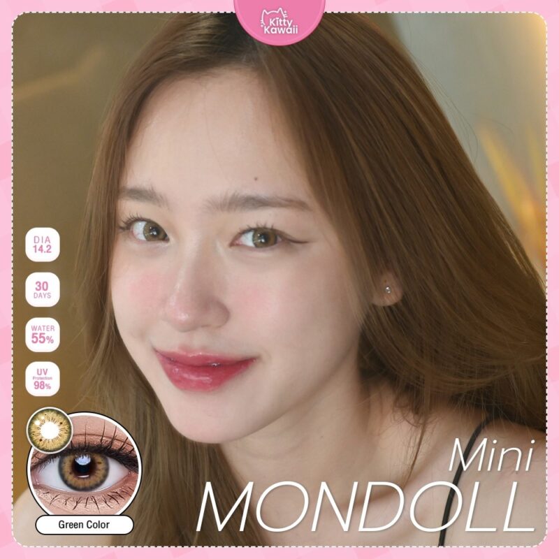 Kitty Kawaii Mondoll Green Monthly Colored Contacts - Image 6