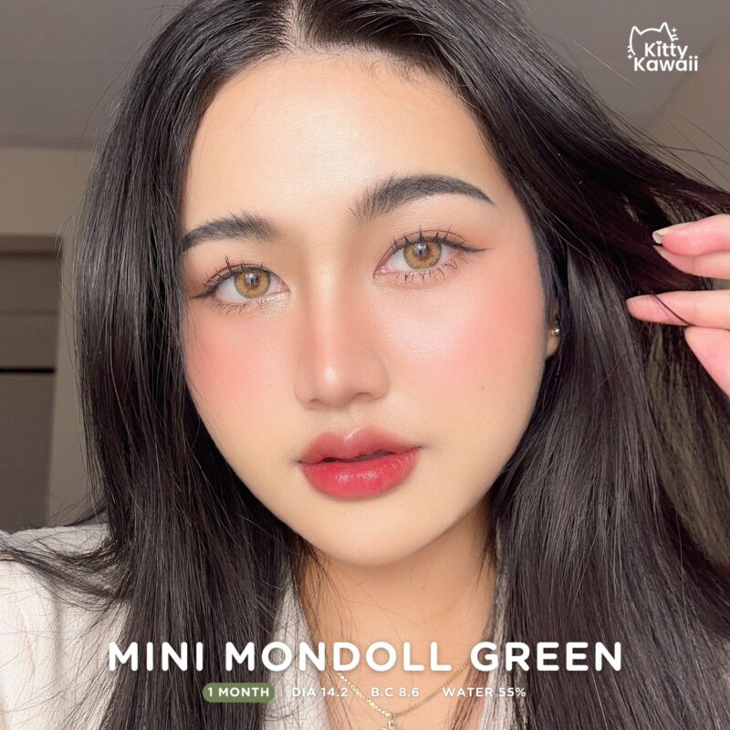 Kitty Kawaii Mondoll Green Monthly Colored Contacts - Image 2