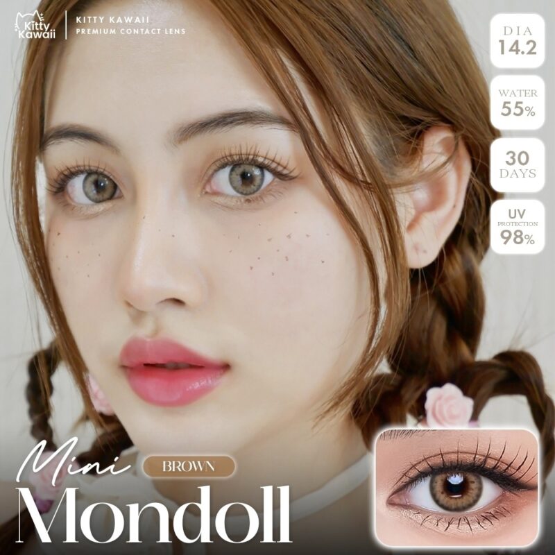 Kitty Kawaii Mondoll Brown Monthly Colored Contacts - Image 6