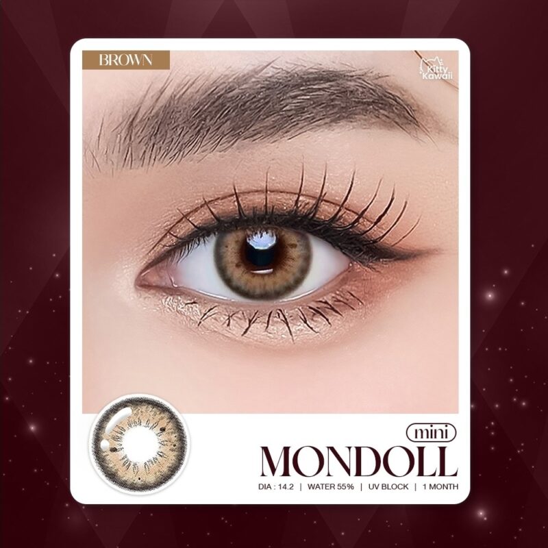 Kitty Kawaii Mondoll Brown Monthly Colored Contacts - Image 5