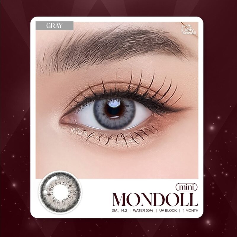 Kitty Kawaii Mondoll Gray Monthly Colored Contacts - Image 7