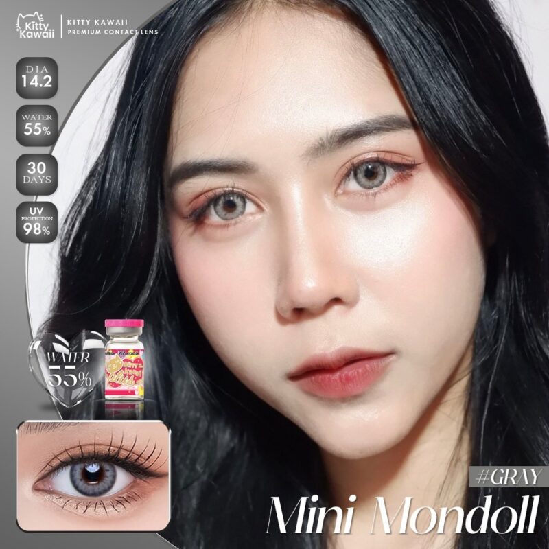 Kitty Kawaii Mondoll Gray Monthly Colored Contacts - Image 6
