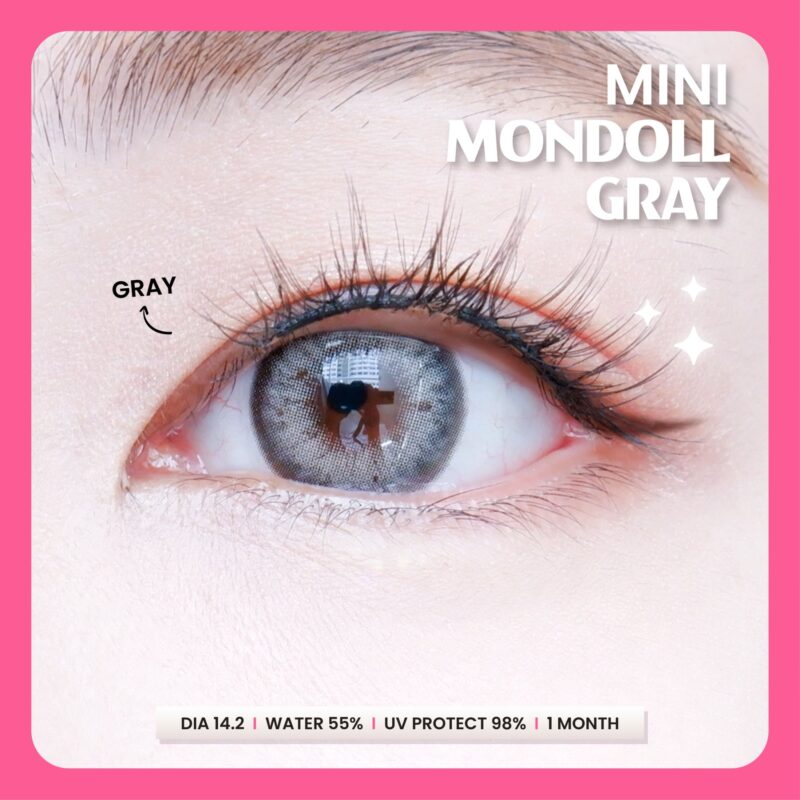 Kitty Kawaii Mondoll Gray Monthly Colored Contacts - Image 5