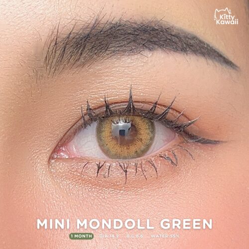 Kitty Kawaii Mondoll Green Monthly Colored Contacts