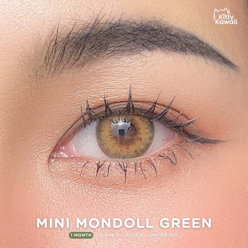 Kitty Kawaii Mondoll Green Monthly Colored Contacts