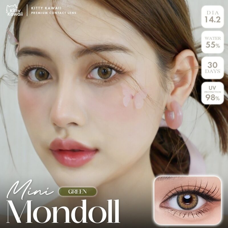 Kitty Kawaii Mondoll Green Monthly Colored Contacts - Image 5