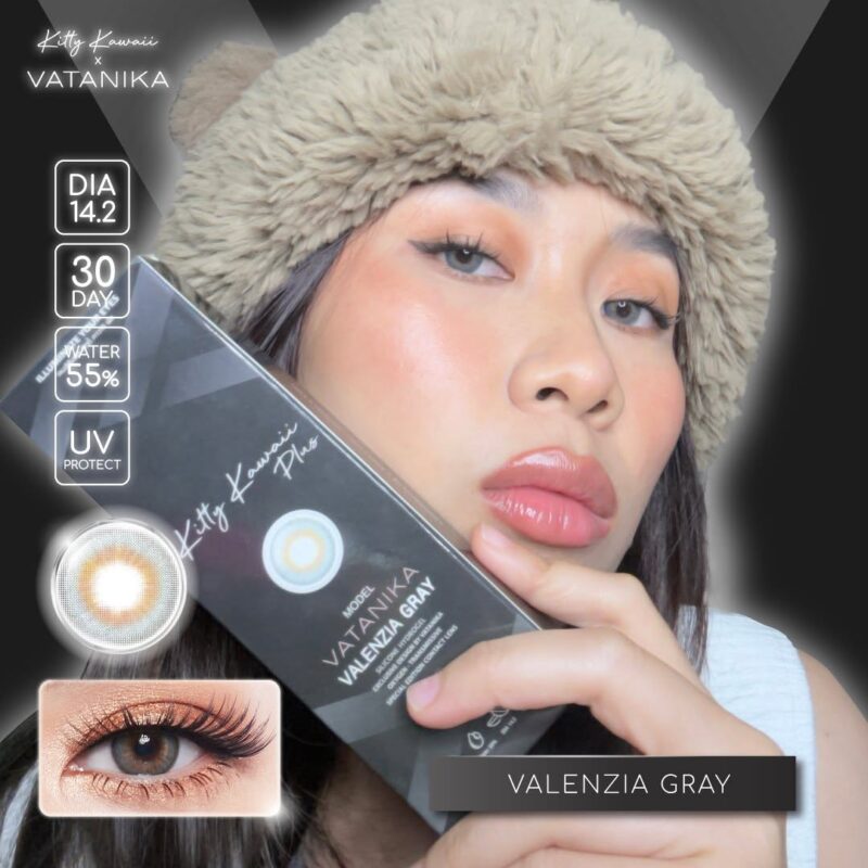 Kitty Kawaii Valenzia Gray Monthly Colored Contacts - Image 10