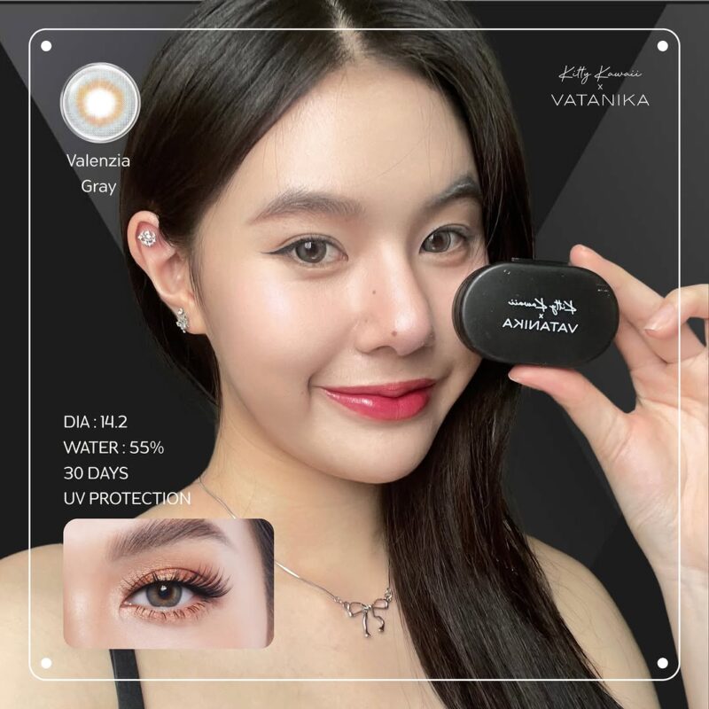 Kitty Kawaii Valenzia Gray Monthly Colored Contacts - Image 8