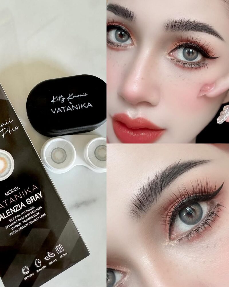 Kitty Kawaii Valenzia Gray Monthly Colored Contacts - Image 7