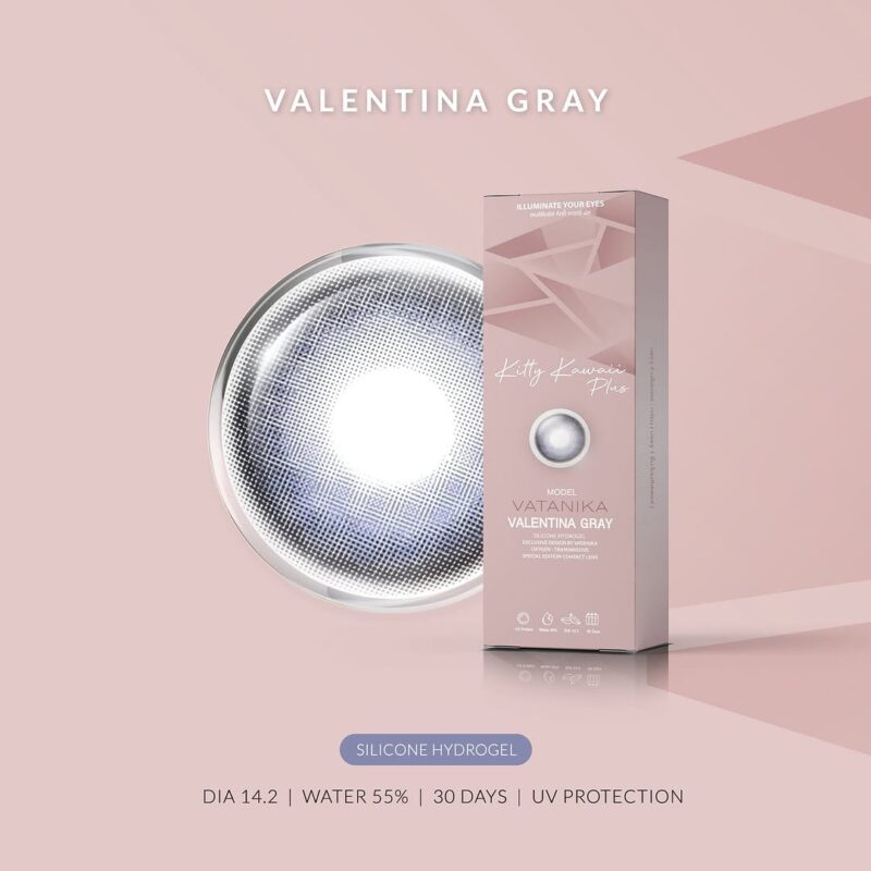 Kitty Kawaii Valentina Gray Monthly Colored Contacts - Image 8