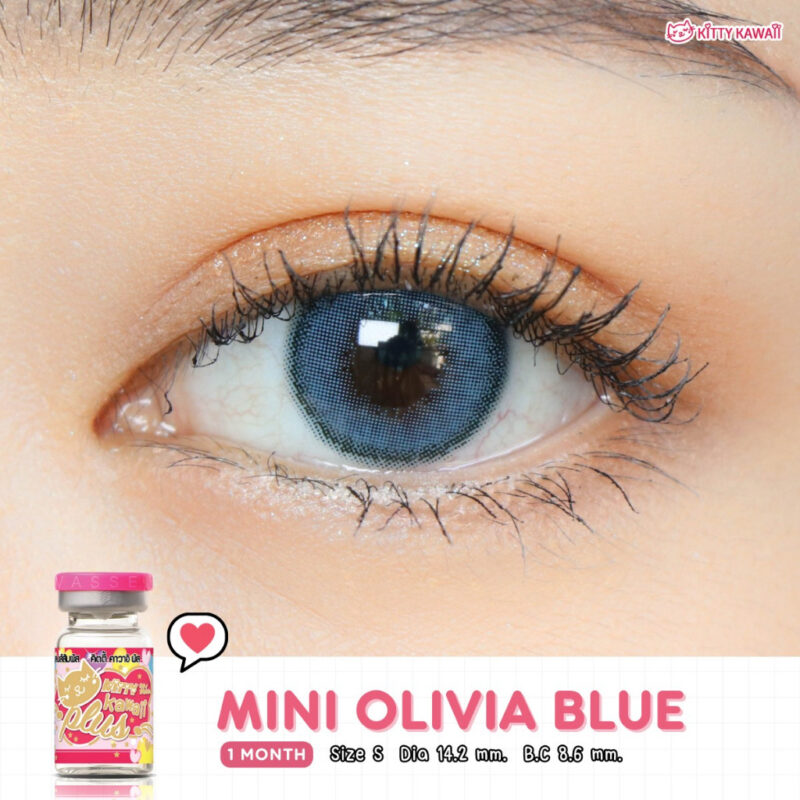 Kitty Kawaii Olivia Blue Monthly Colored Contacts - Image 3