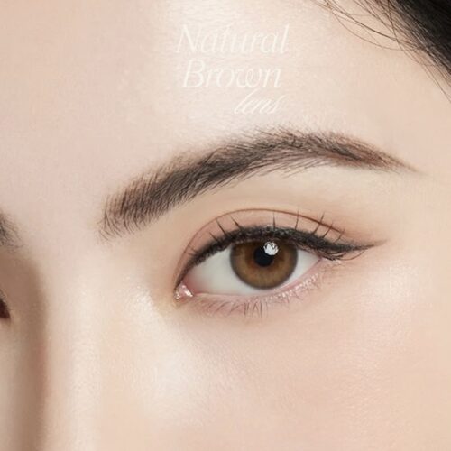 warm brown colored contacts