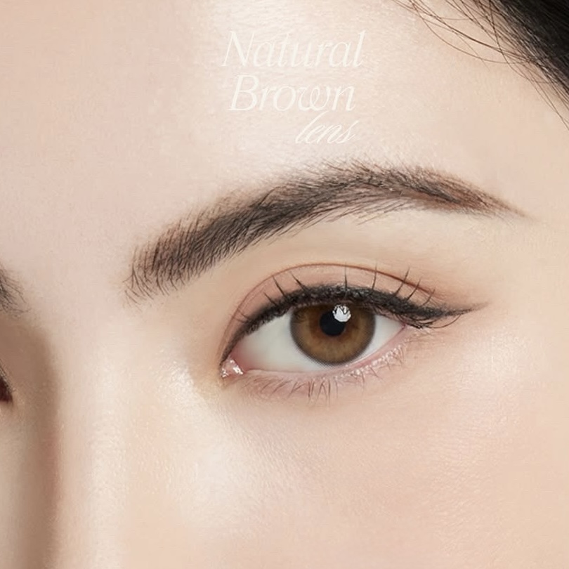 warm brown colored contacts