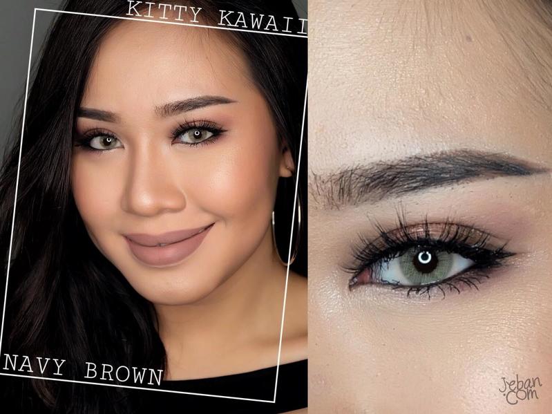 Kitty Kawaii Navy Brown Monthly Colored Contacts - Image 4