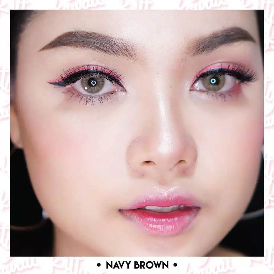 Kitty Kawaii Navy Brown Monthly Colored Contacts - Image 2