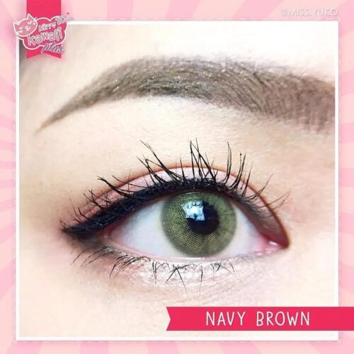 Kitty Kawaii Navy Brown Monthly Colored Contacts