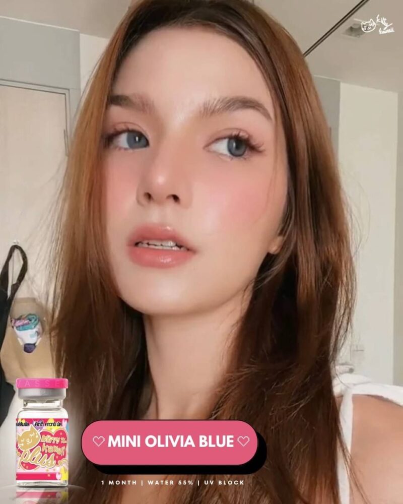 Kitty Kawaii Olivia Blue Monthly Colored Contacts - Image 4