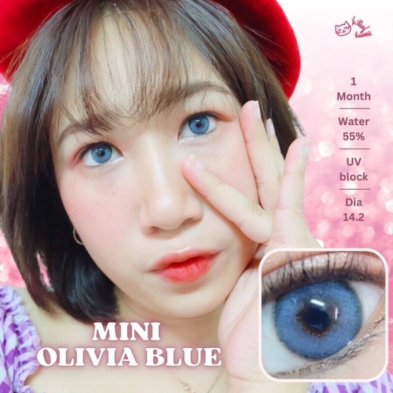 Kitty Kawaii Olivia Blue Monthly Colored Contacts - Image 5