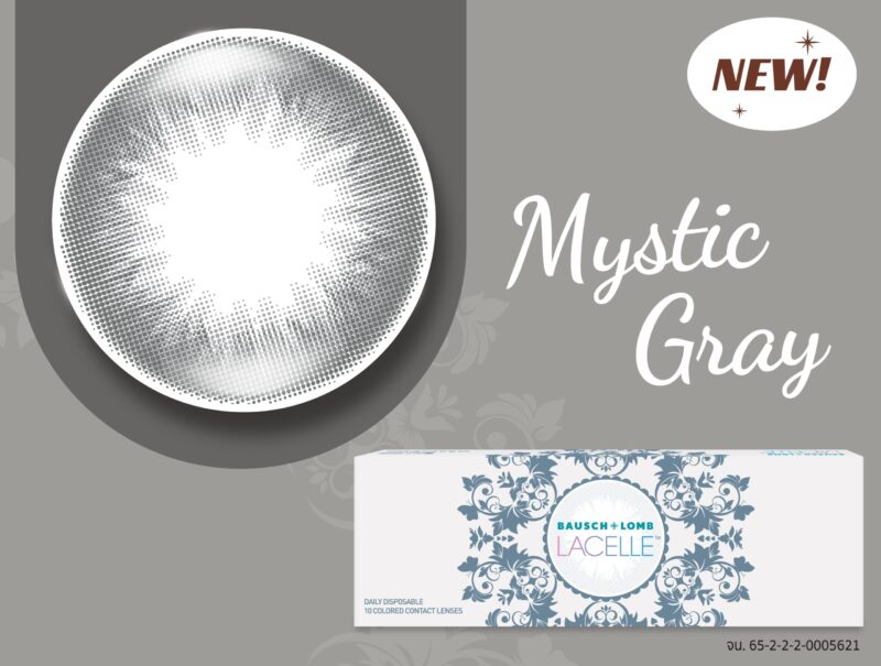 Bausch & Lomb Mystic Gray Daily Colored Contacts (5 Pairs) - Image 2