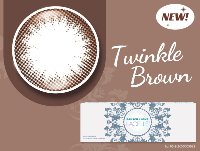 Bausch & Lomb Twinkle Brown Daily Colored Contacts (5 Pairs) - Image 3