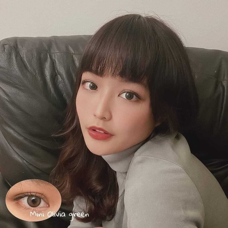 Kitty Kawaii Olivia Green Monthly Colored Contacts - Image 6
