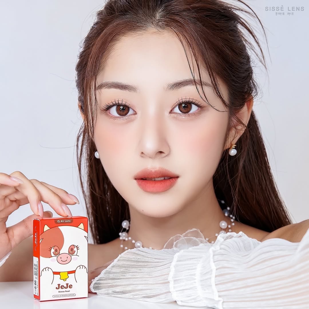 Jeje bronze pearl monthly colored contacts