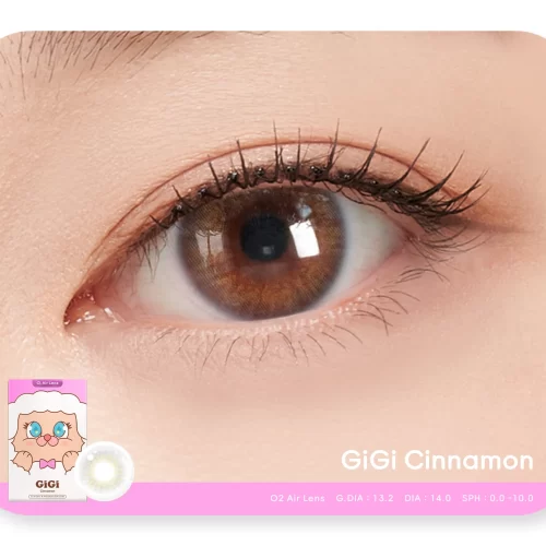 Gigi cinnamon monthly colored contacts