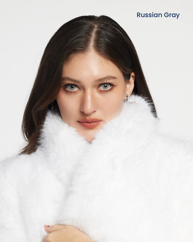 Russian Gray Hyaluron Monthly Colored Contacts
