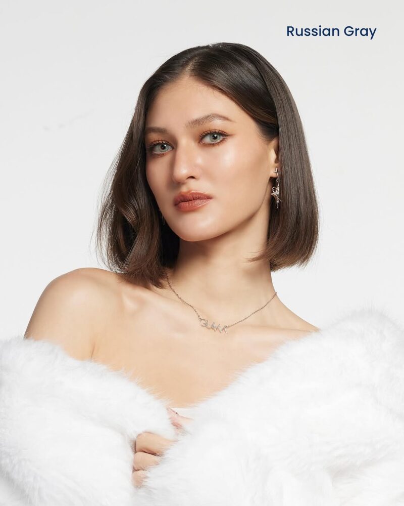 Russian Gray Hyaluron Monthly Colored Contacts