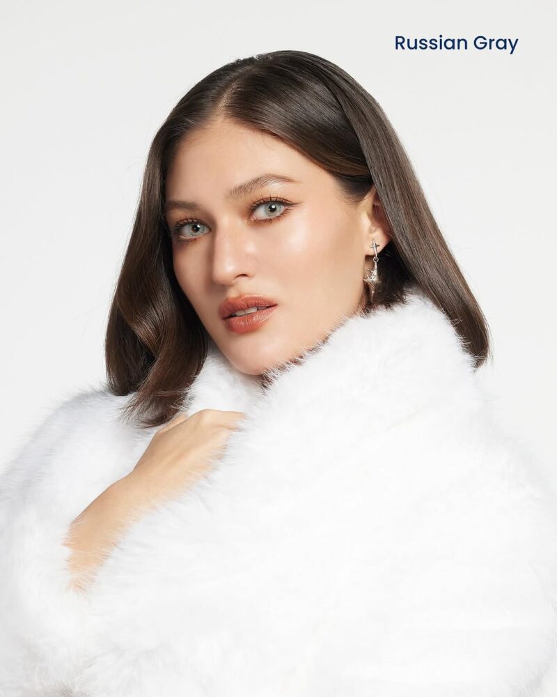 Russian Gray Hyaluron Monthly Colored Contacts