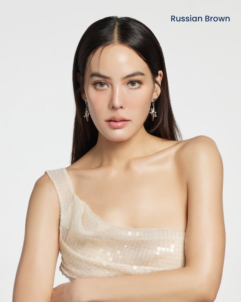 Russian brown monthly colored contacts