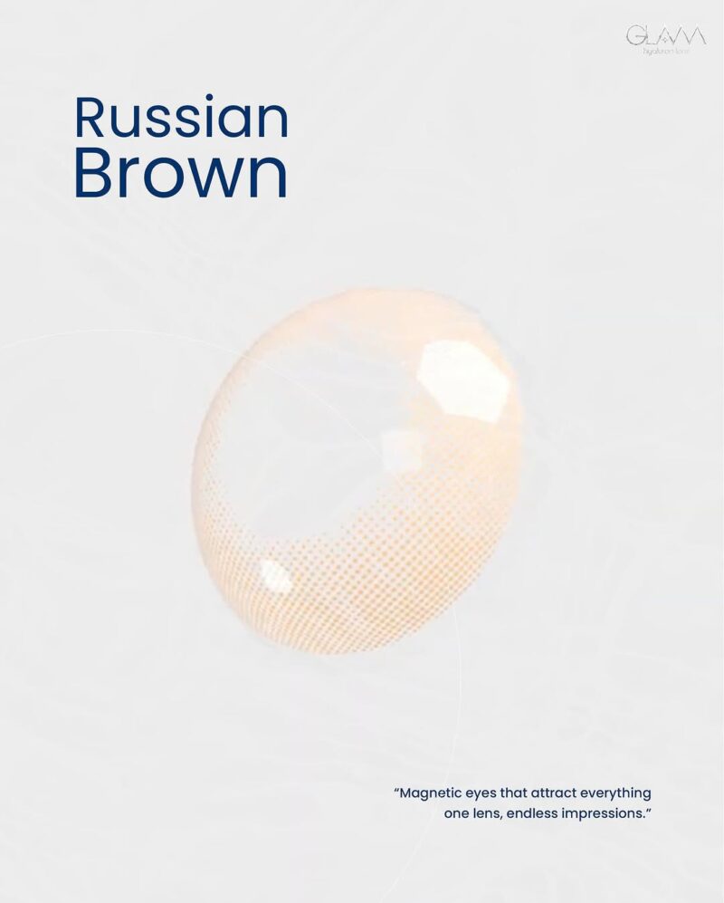 Russian brown monthly colored contacts