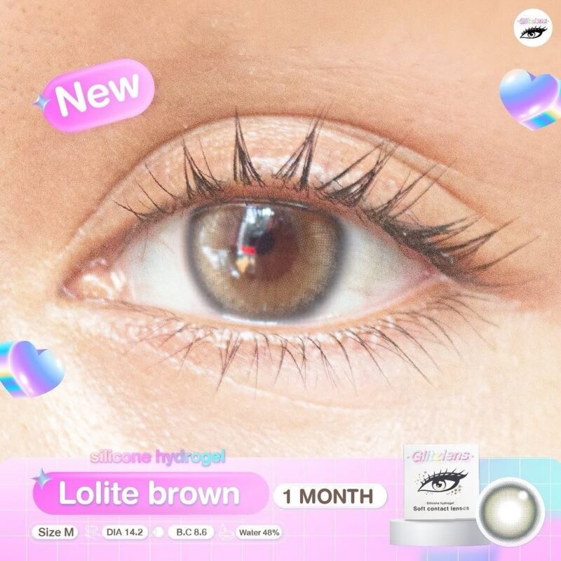 Lolite brown monthly colored contacts