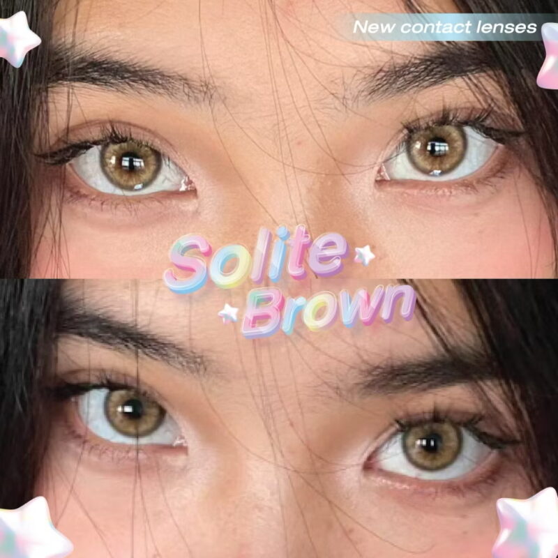 Solite brown monthly colored contacts