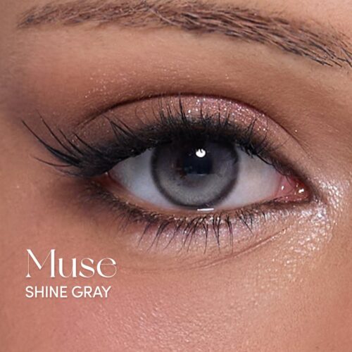 Olens Muse Shine Gray monthly colored contacts