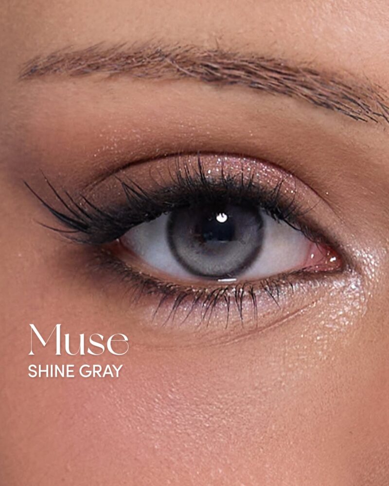 Olens Muse Shine Gray monthly colored contacts