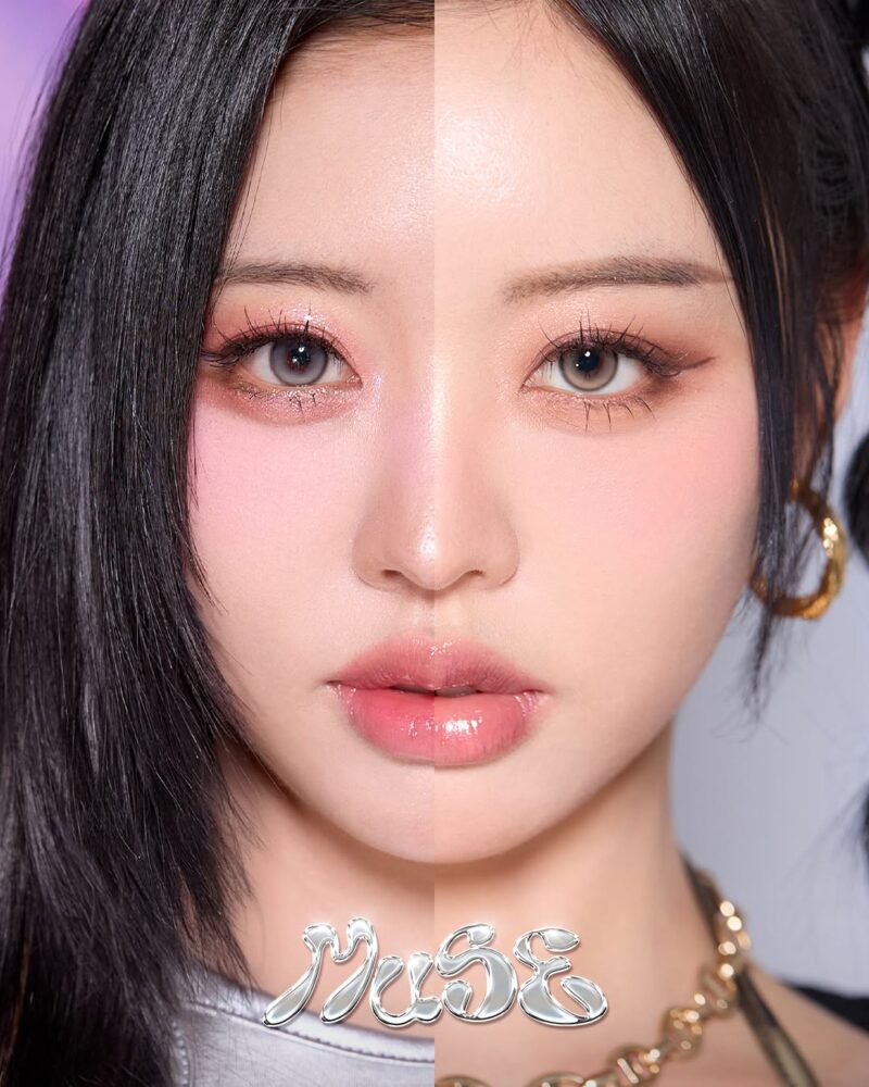 OLENS Muse Shine Brown Monthly Colored Contacts 