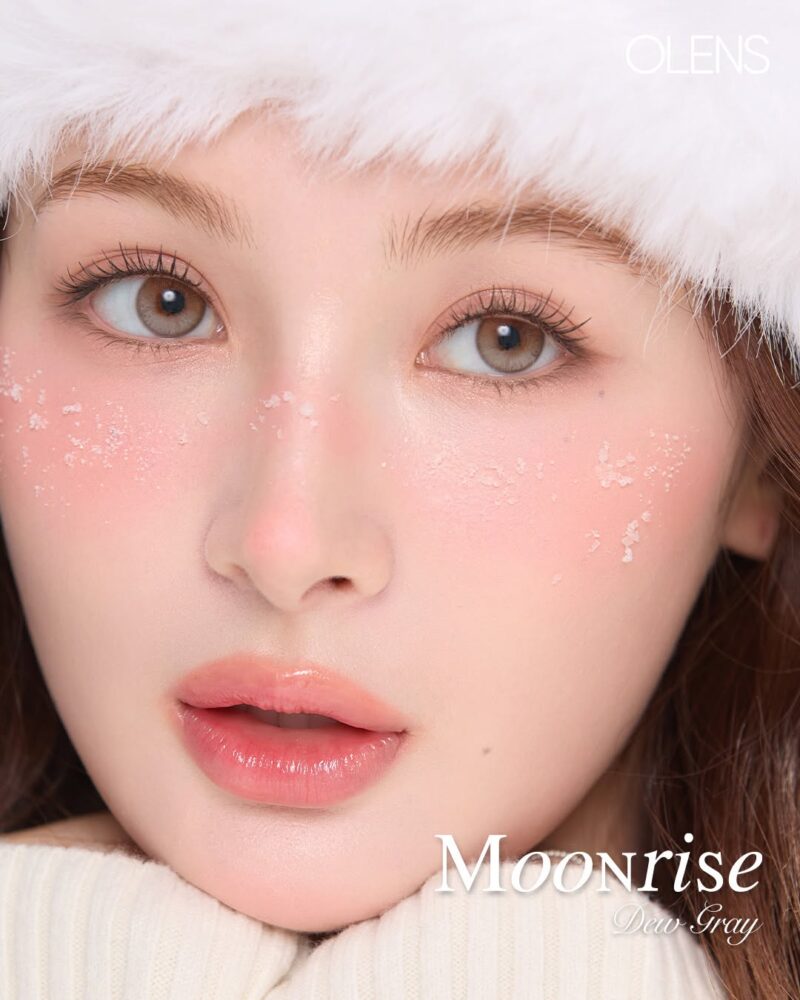 Olens Moonrise Dew Gray monthly colored contacts