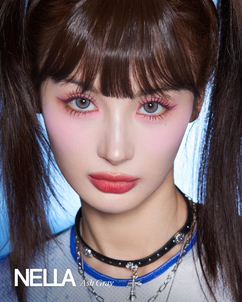 Olens Nella Ash Gray Monthly Colored Contacts