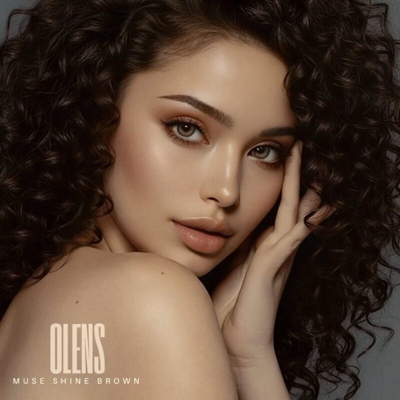OLENS Muse Shine Brown Monthly Colored Contacts 