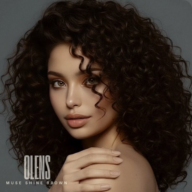 OLENS Muse Shine Brown Monthly Colored Contacts 