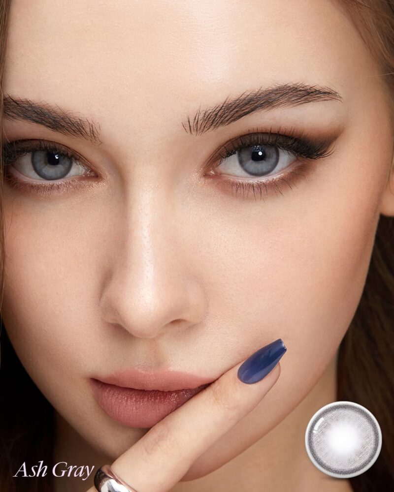 Olens Nella Ash Gray Monthly Colored Contacts