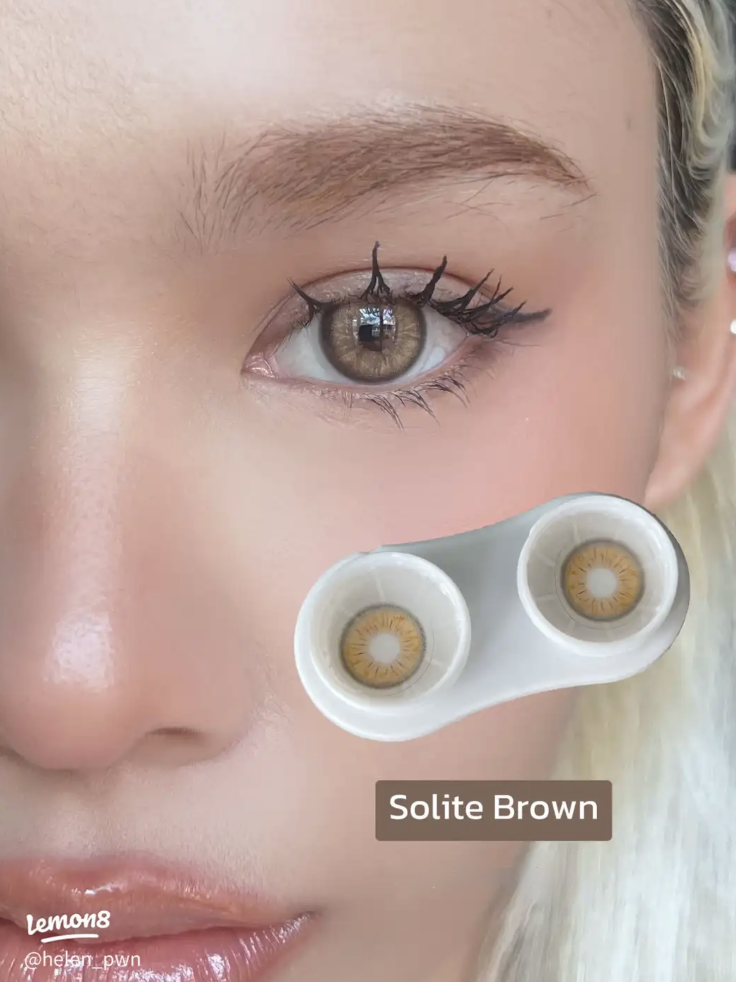 solite brown monthly colored contacts