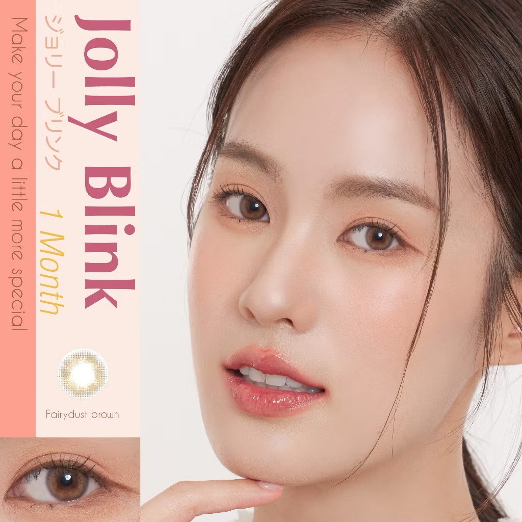 jolly blink fairy brown monthly colored contacts in silicone hydrogel