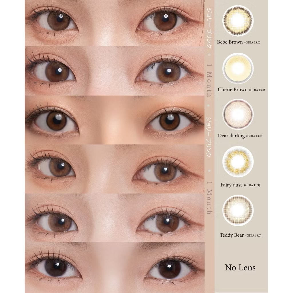 Dear darling monthly colored contacts in silicone hydrogel