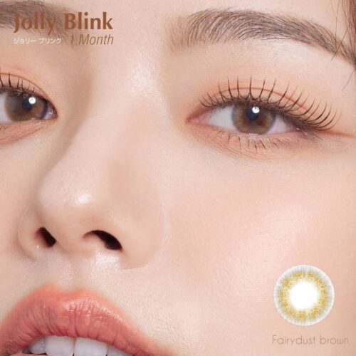 jolly blink fairy brown monthly colored contacts in silicone hydrogel